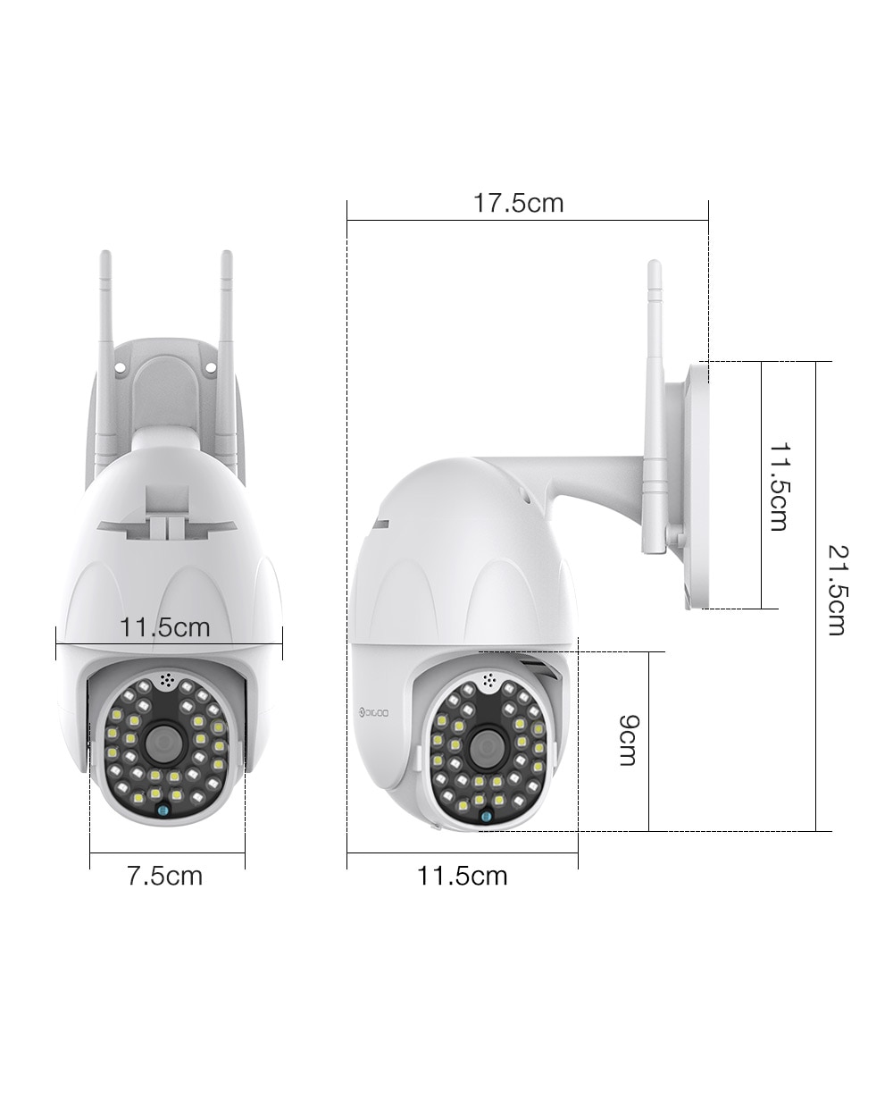 30 LED Outdoor Smart Speed Dome Security Camera